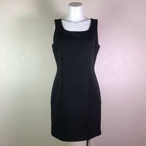 HUGO BUSCATI BLACK‎ SLEEVELESS SHEATH DRESS